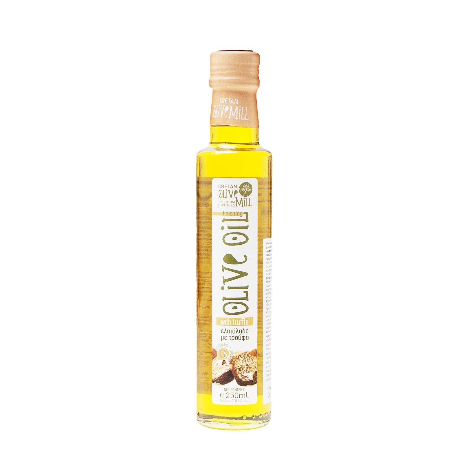 Оливковое масло Extra Virgin с трюфелем CRETAN MILL 0,25 л. купить в интернет-магазине греческих продуктов с доставкой по Иркутску и Иркутской области