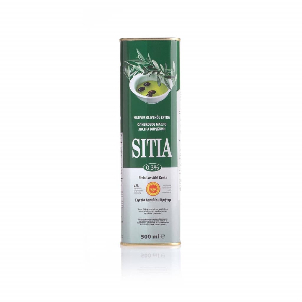 Оливковое масло Extra Virgin 0,3% SITIA P.D.O. 0,5 л. купить в интернет-магазине греческих продуктов с доставкой по Иркутску и Иркутской области