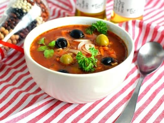 Рецепт блюда "Греческий томатный суп"