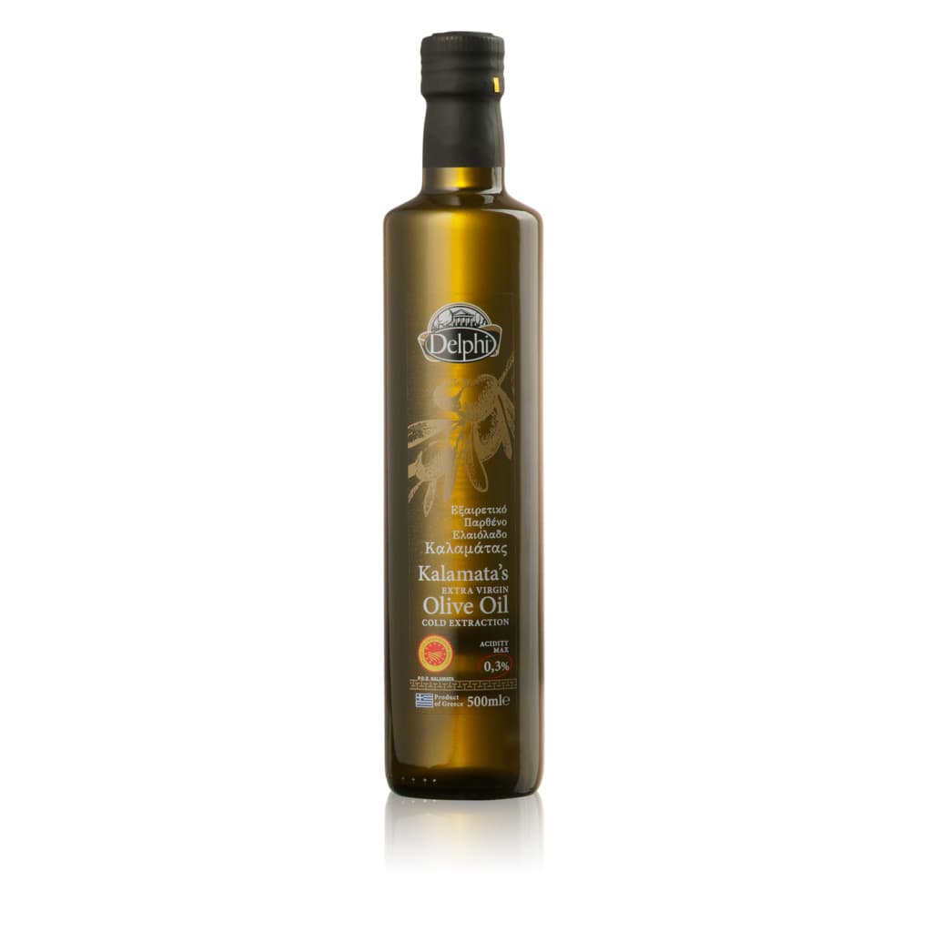 Оливковое масло Extra Virgin Каламата DELPHI P.D.O. 0,5 л. купить в интернет-магазине греческих продуктов с доставкой по Иркутску и Иркутской области