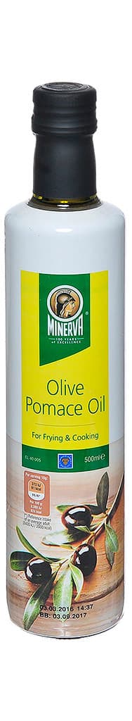 Оливковое масло Minerva Pomace 0.5л. стекло купить в интернет-магазине греческих продуктов с доставкой по Иркутску и Иркутской области