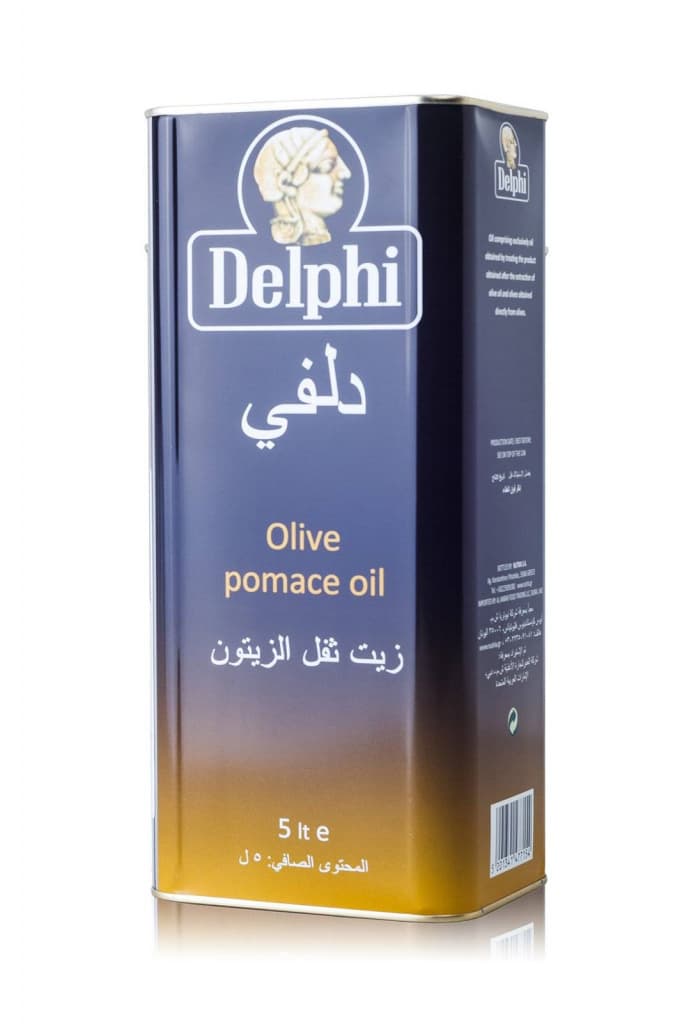Оливковое масло для жарки DELPHI POMACE 5 л. купить в интернет-магазине греческих продуктов с доставкой по Иркутску и Иркутской области