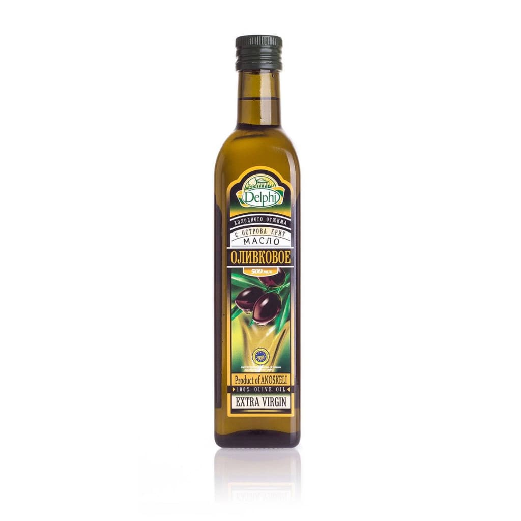 Оливковое масло Extra Virgin с о. Крит DELPHI P.D.O. 0,5 л. купить в интернет-магазине греческих продуктов с доставкой по Иркутску и Иркутской области